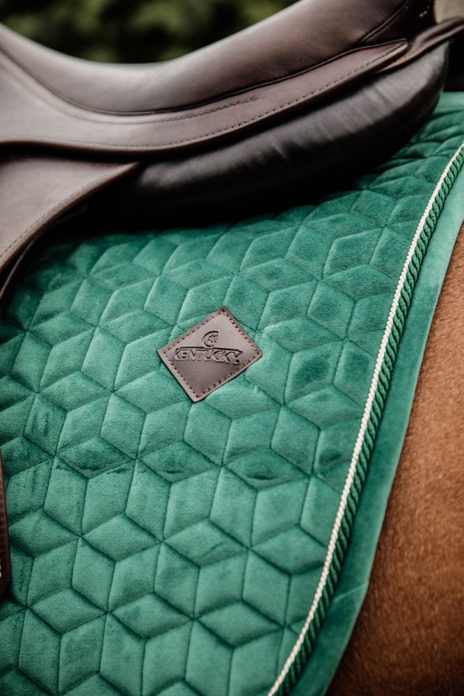 KENTUCKY® HORSEWEAR Schabracke Velvet Springen, dunkelgrün