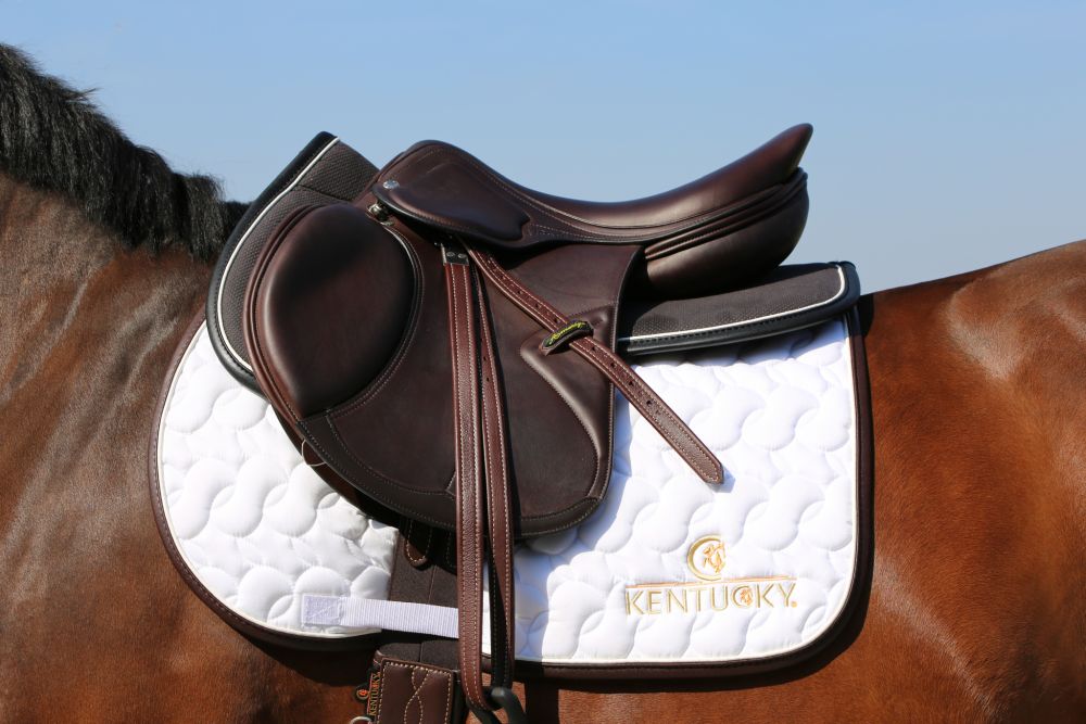KENTUCKY® HORSEWEAR Sattelpad Anatomic Absorb, schwarz/schwarz