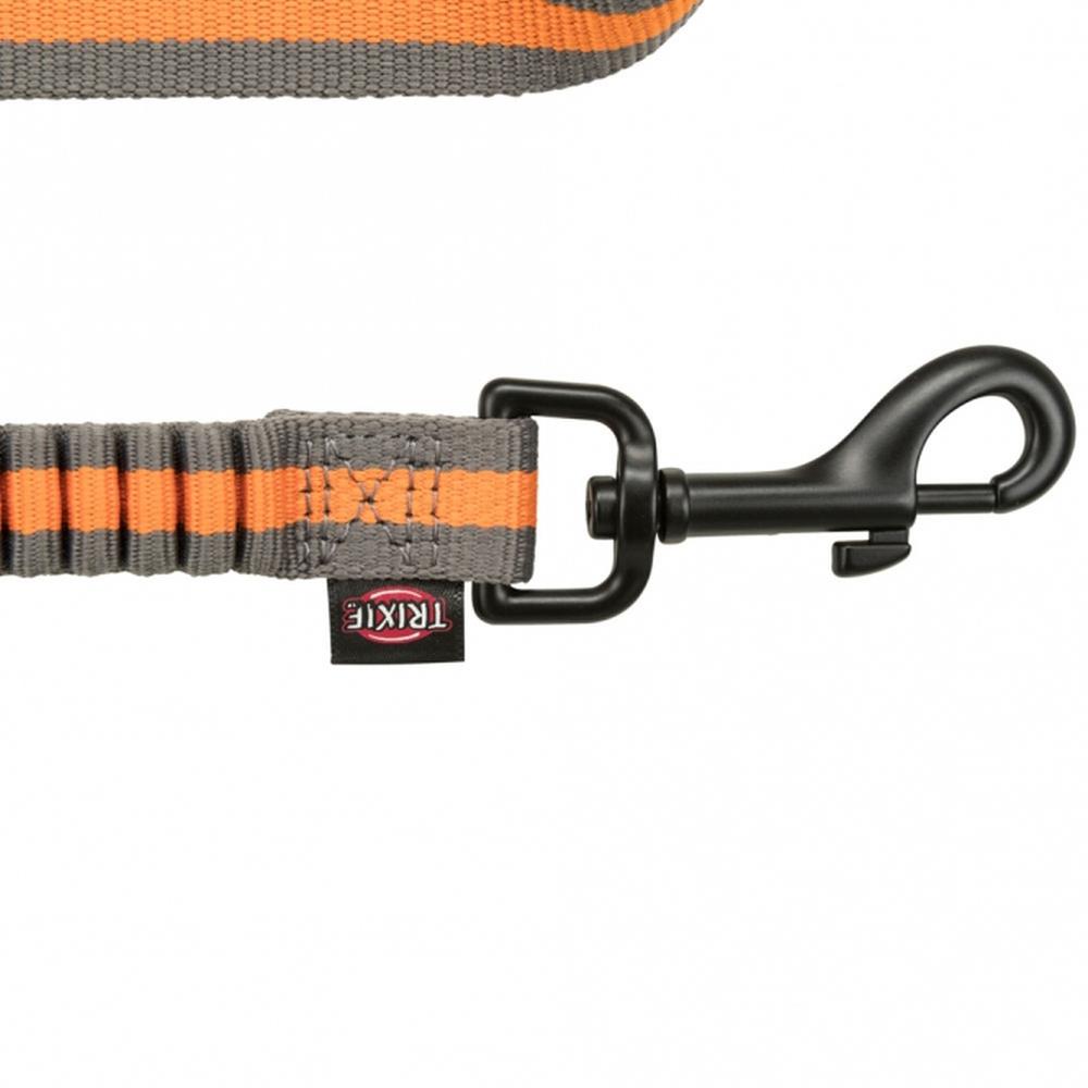 TRIXIE Jogging-Hundeleine, grafit/papaya