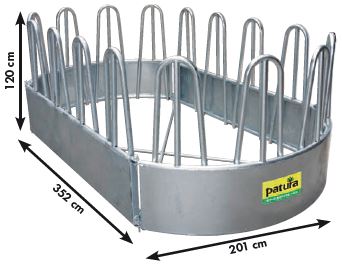 PATURA Ovalraufe, 16 Fressplätze