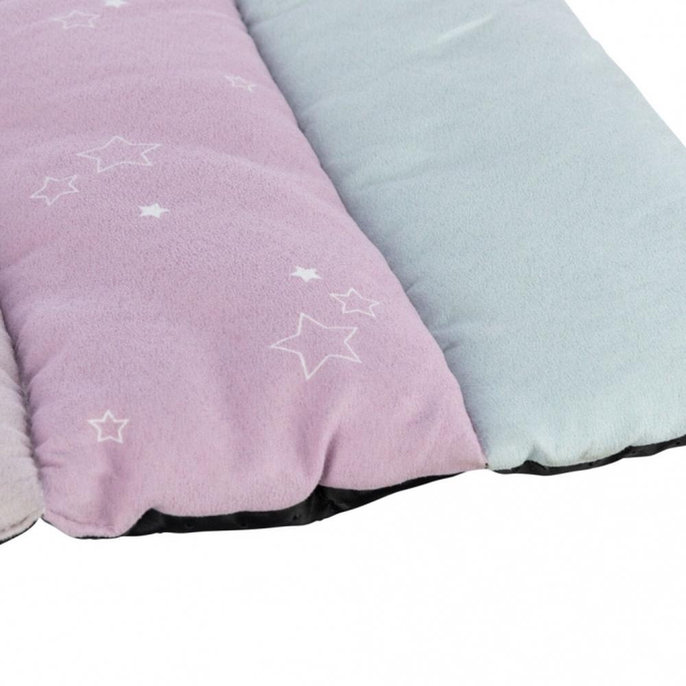TRIXIE Junior Liegematte Patchwork - 68 x 62 cm, mint/flieder/rosa
