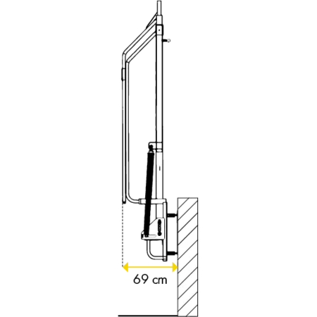 Teleskop-Hubschranke