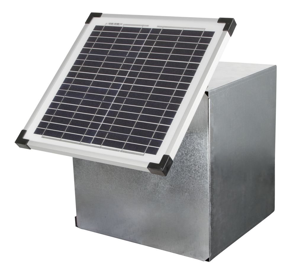 AKO 15 Watt Solarmodul mit Laderegler