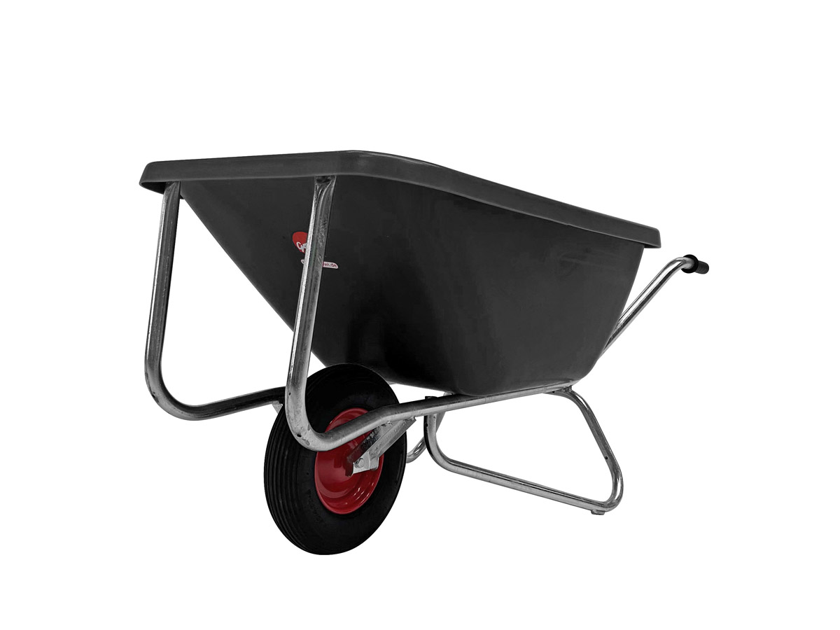 GROWI® Compactkarre Big Ben 1-rädrig 180 l in schwarz