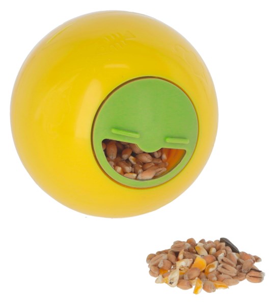 KERBL Snackball für Hühner ø 7,5 cm, gelb