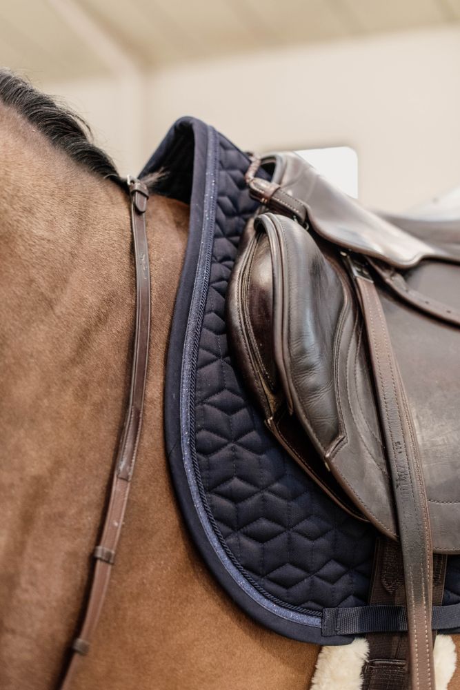 KENTUCKY® HORSEWEAR Schabracke mit Glitzereinfassung Springen, marine
