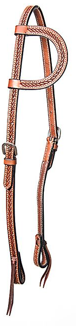 WESTERN IMPORTS® TOOLED ONE EAR HEADSTALL