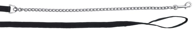 KERBL Führleine mit Kette, schwarz, 250cm