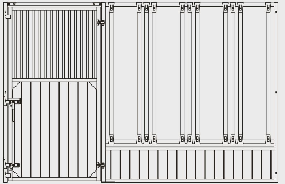 GROWI® Pferdeboxenfront Gloria