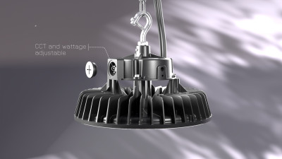 SHADA Hallenstrahler High Bay - 200W 30000lm 3000K/4000K/5000K - Lumileds LED - Sosen Driver - schwarz