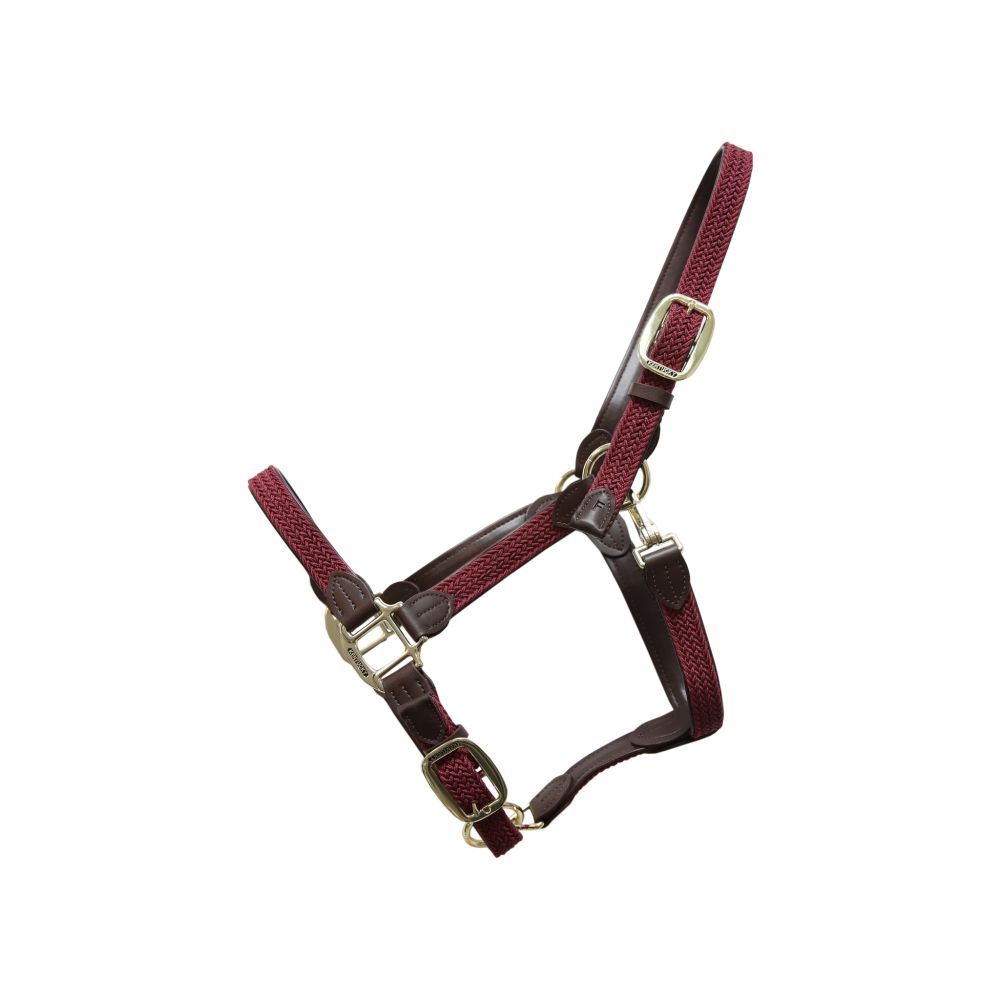 KENTUCKY® HORSEWEAR geflochtenes Nylon Halfter, bordeaux