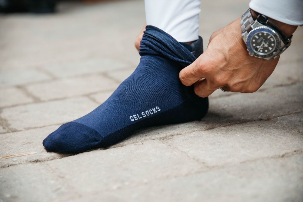KENTUCKY® HORSEWEAR Achilles Gel-Socken, marine