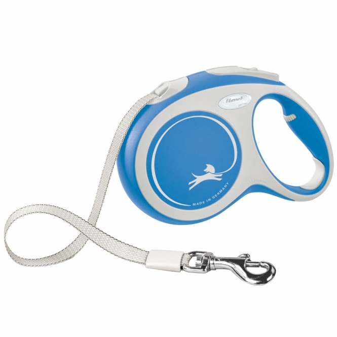 FLEXI Rollleine New COMFORT Gurt - 8m, bis 50kg 