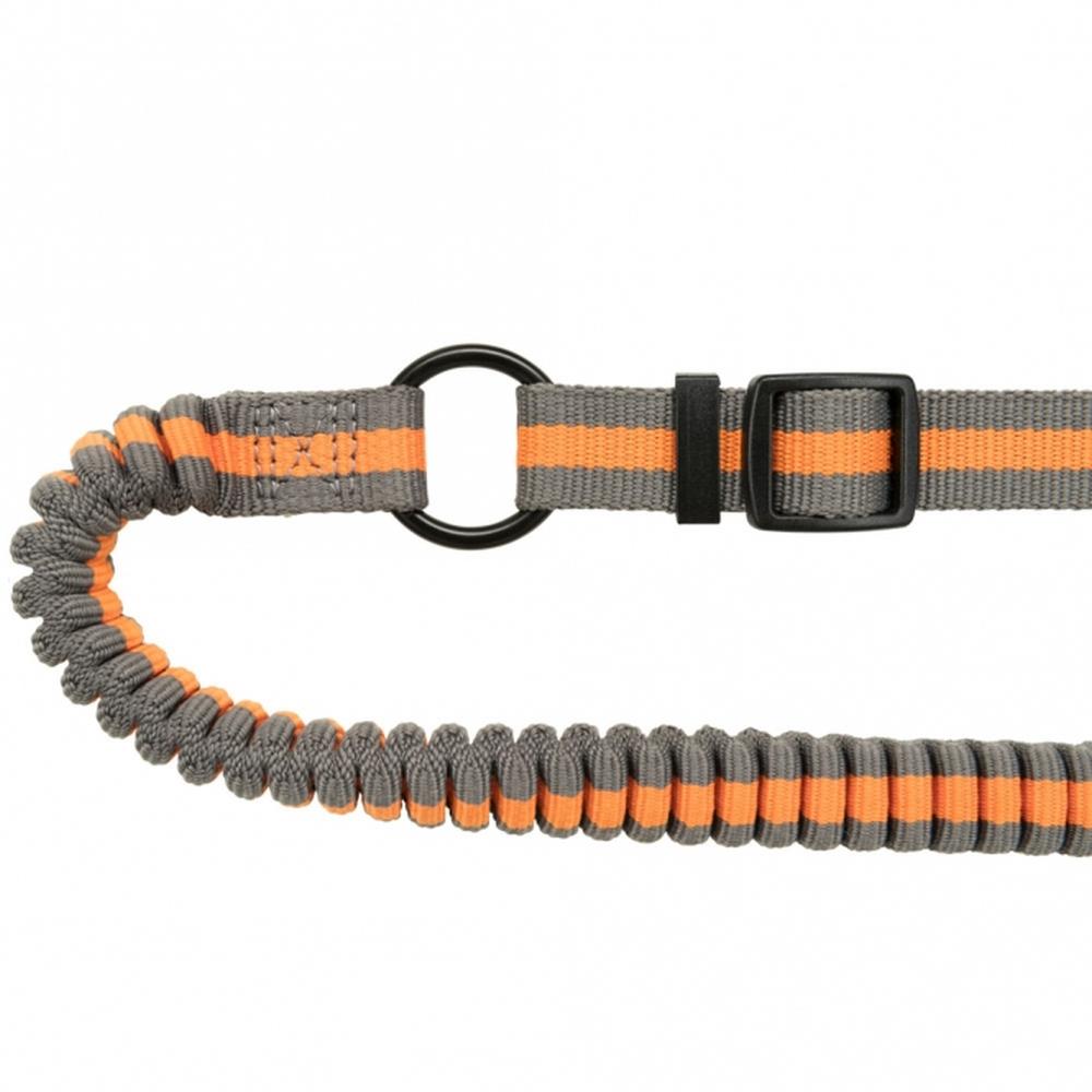 TRIXIE Jogging-Hundeleine, grafit/papaya