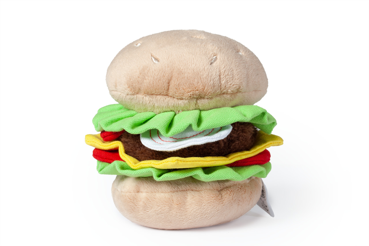 Hundespielzeug Plüsch Burger