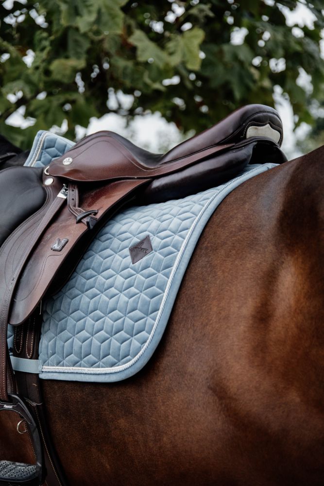 KENTUCKY® HORSEWEAR Schabracke Velvet Springen, hellblau