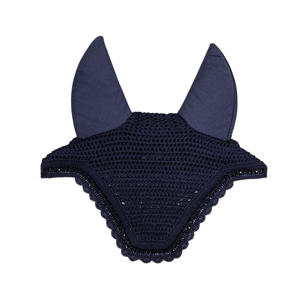 KENTUCKY® HORSEWEAR Fliegenhaube Wellington Stone & Pearl Soundless, marine