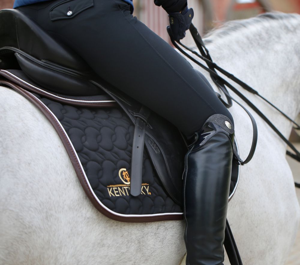 KENTUCKY® HORSEWEAR Schabracke Springen, schwarz/weiß/braun