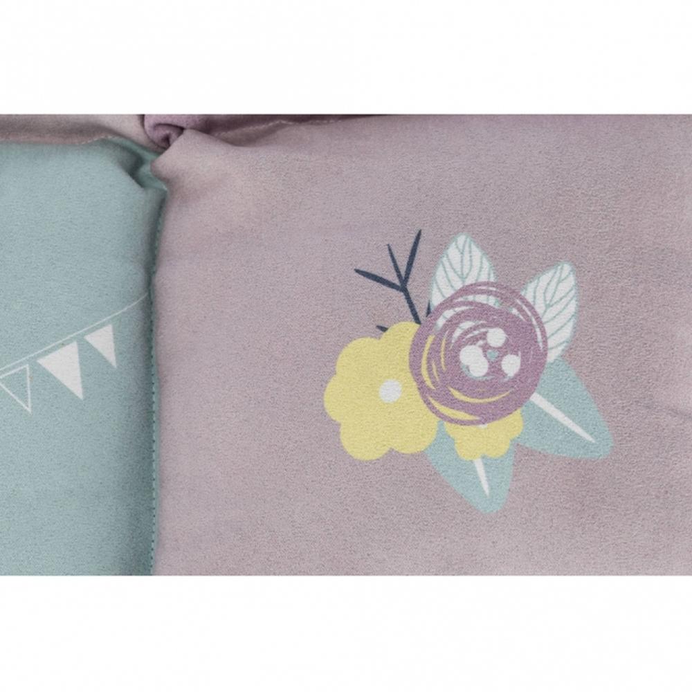 TRIXIE Junior Kissen Patchwork - 60 x 60 cm, flieder/mint/rosa