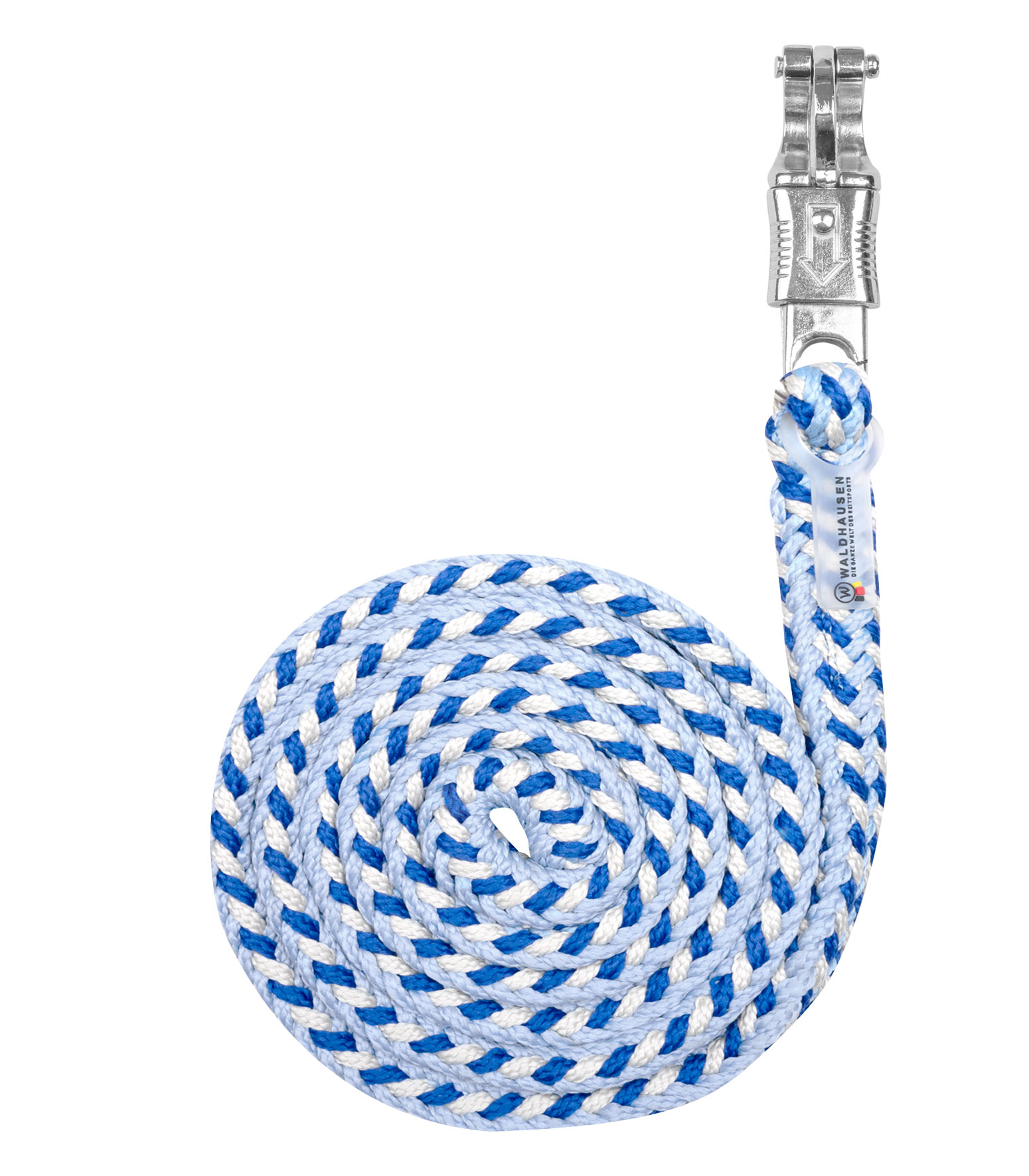WALDHAUSEN Anbindestrick Plus - Panikhaken, pastellblau/saphirblau/beige