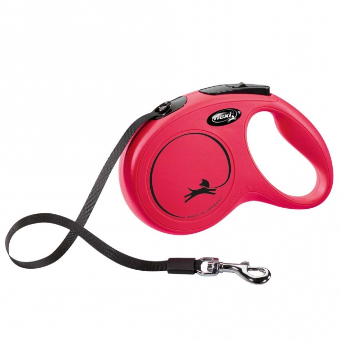 FLEXI Rollleine New CLASSIC Gurt - 5m, bis 25kg 