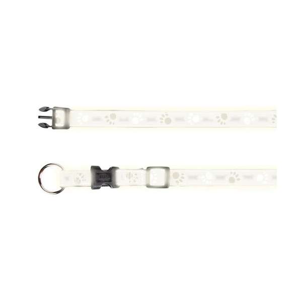 TRIXIE Halsband Silver Reflect mit Pfotenmotiv