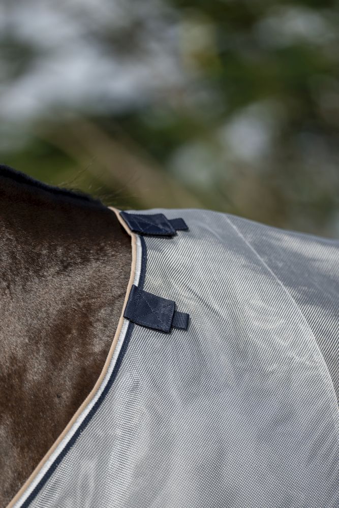 HORSEWARE® Fliegendecke Rambo® Protector mit Disk Front, navy/thunderstorm