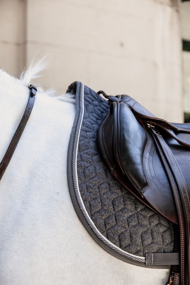KENTUCKY® HORSEWEAR Schabracke Wolle Springen, grau