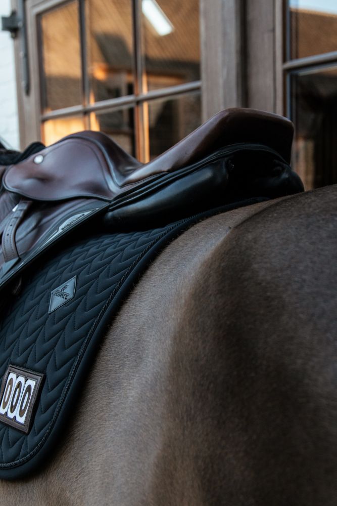 KENTUCKY® HORSEWEAR Schabracke Fishbone Competition Springen, schwarz