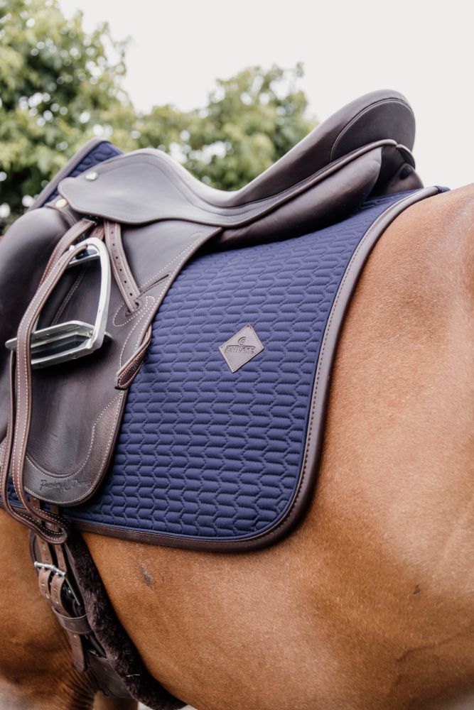 KENTUCKY® HORSEWEAR Schabracke Color Edition Leder Dressur, marine