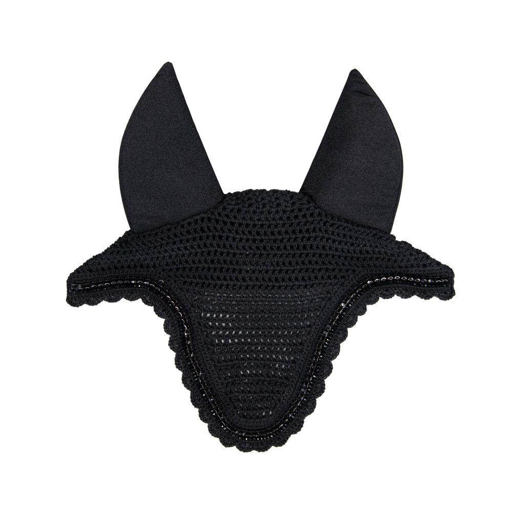KENTUCKY® HORSEWEAR Fliegenhaube Stone & Pearl lang Soundless, schwarz