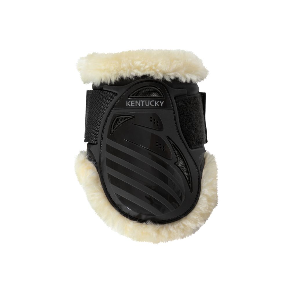 KENTUCKY® HORSEWEAR vegane Lammfell-Streichkappe Young Horse, schwarz