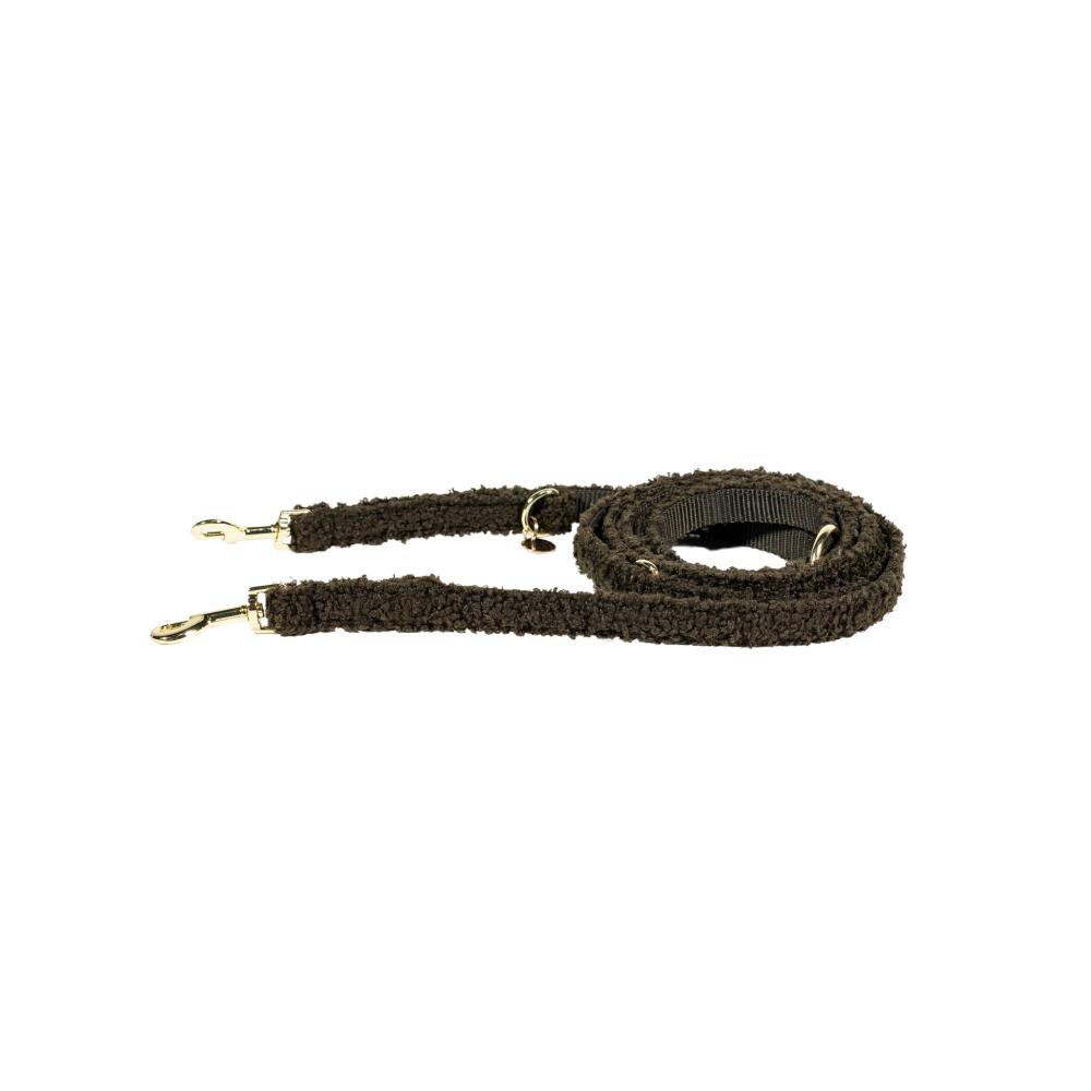 KENTUCKY® DOGWEAR Hundeleine aus Teddyfleece 200 cm, tannengrün