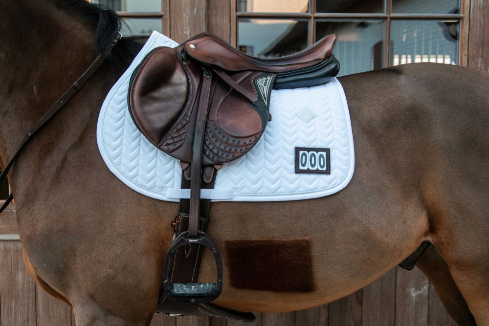 KENTUCKY® HORSEWEAR Schabracke Fishbone Competition Springen, weiß
