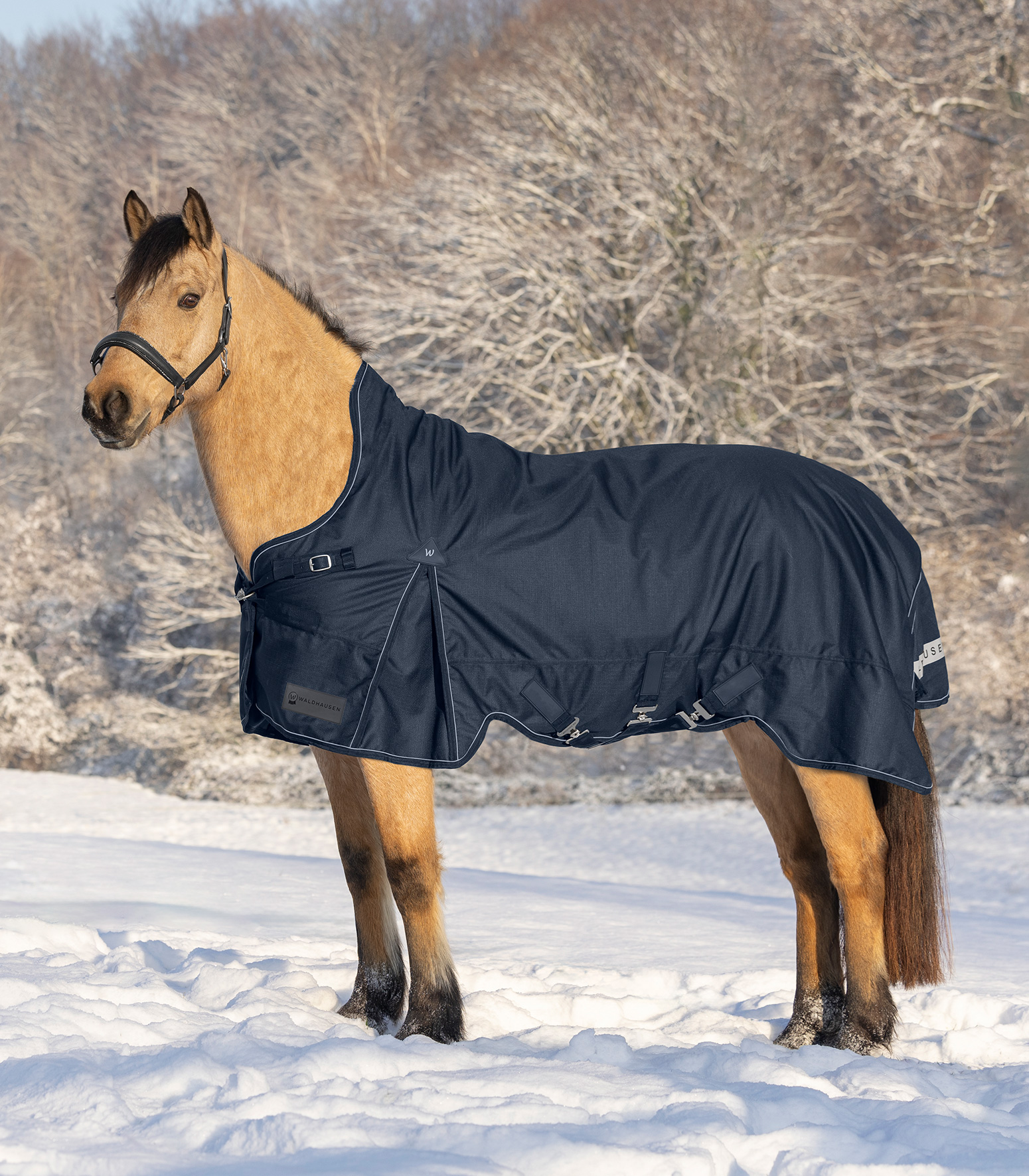WALDHAUSEN SCANDIC Outdoordecke, High Neck, 200 g, nachtblau
