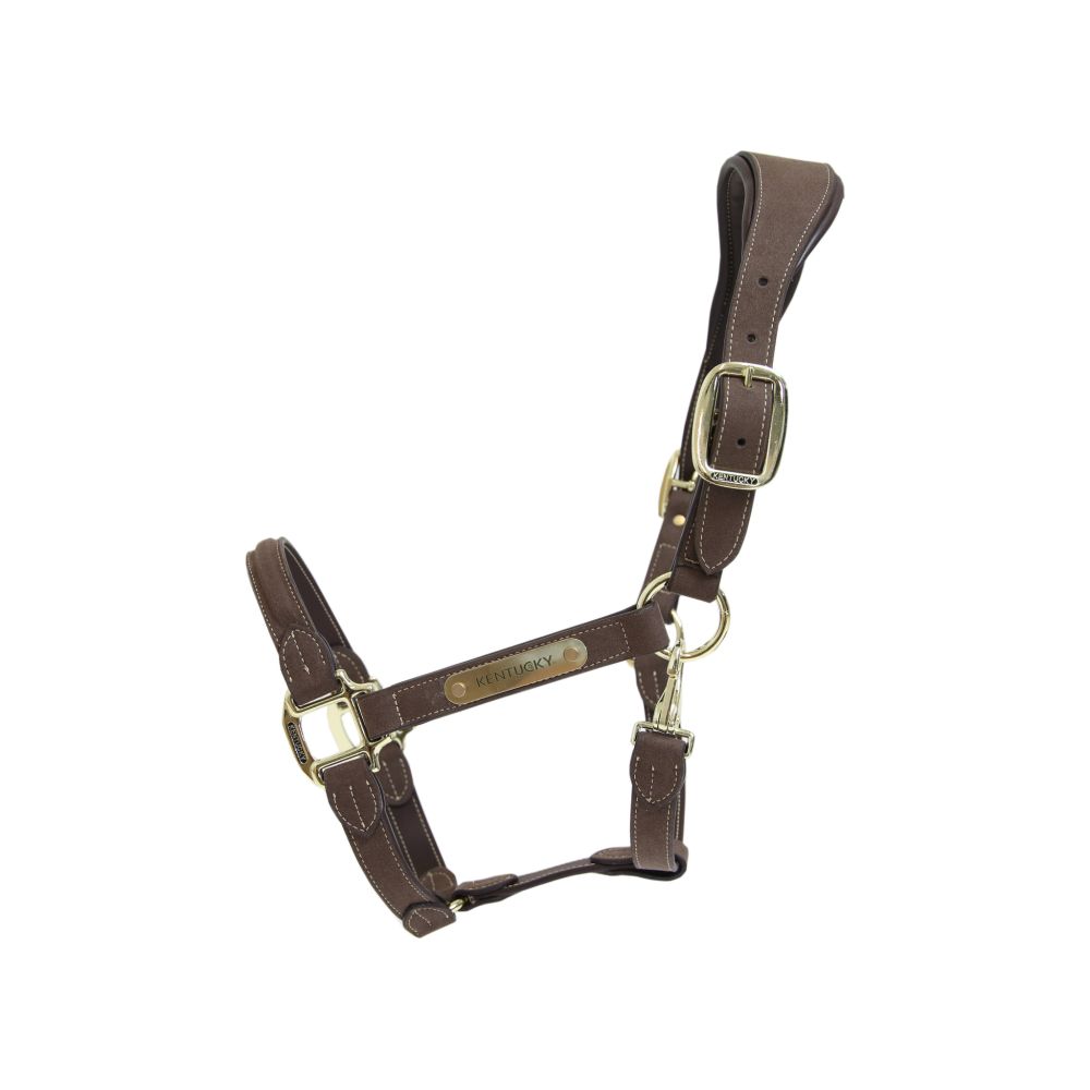 KENTUCKY® HORSEWEAR Anatomic Wildlederhalfter, braun 