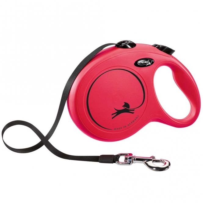 FLEXI Rollleine New CLASSIC Gurt - 8m, bis 50kg 
