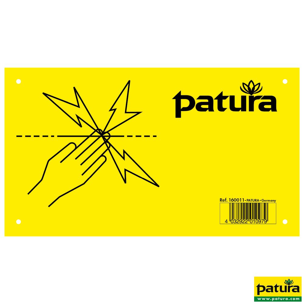 PATURA Warnschild- Elektrozaun
