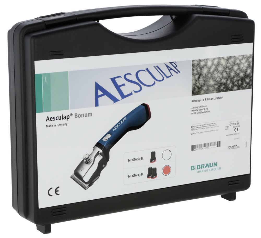 AESCULAP Bonum Akkuschermaschine für Rinder mit Messer-Set GT502, GT501