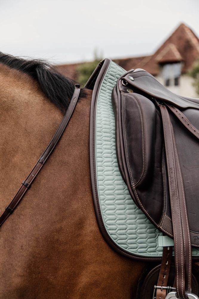 KENTUCKY® HORSEWEAR Schabracke Color Edition Leder Dressur, mint