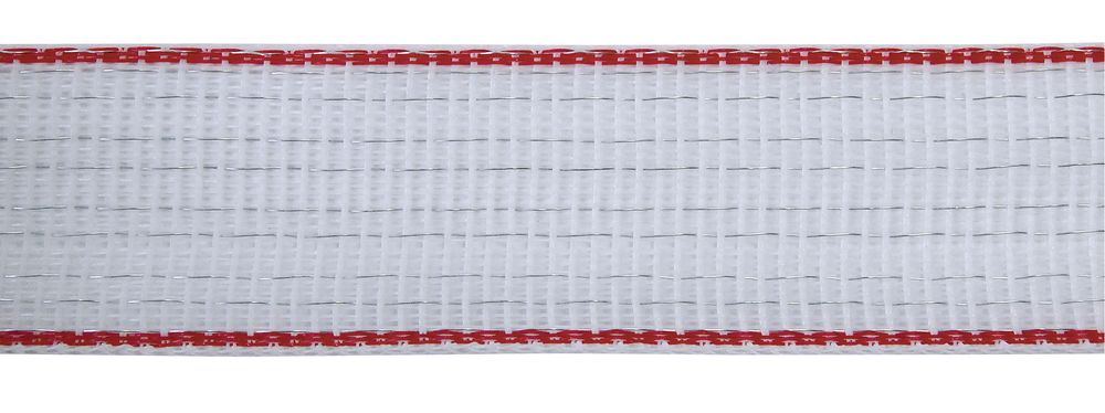 AKO TopLine Plus Weidezaunband weiß/rot, Breite: 40 mm