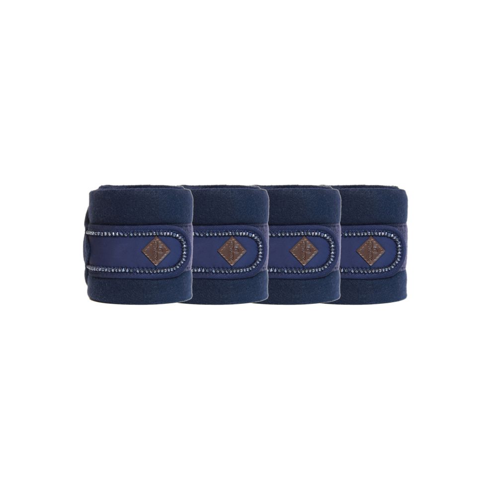 KENTUCKY® HORSEWEAR Fleece-Bandagen Pearls, 4er-Set, marine