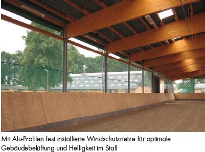 PATURA Windschutz-Spezialnetz Höhe 1,50 Meter - in lfm bestellbar