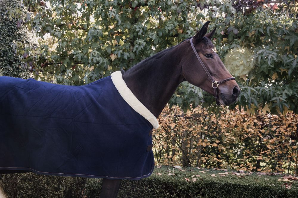 KENTUCKY® HORSEWEAR Turnierabschwitzdecke Heavy Fleece, marine