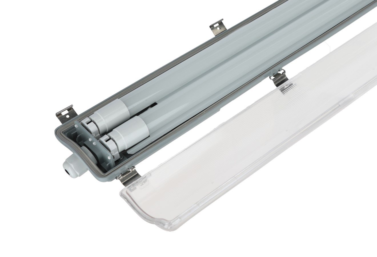 KERBL Feuchtraum-Wannenleuchte mit LED-Röhren 150 cm