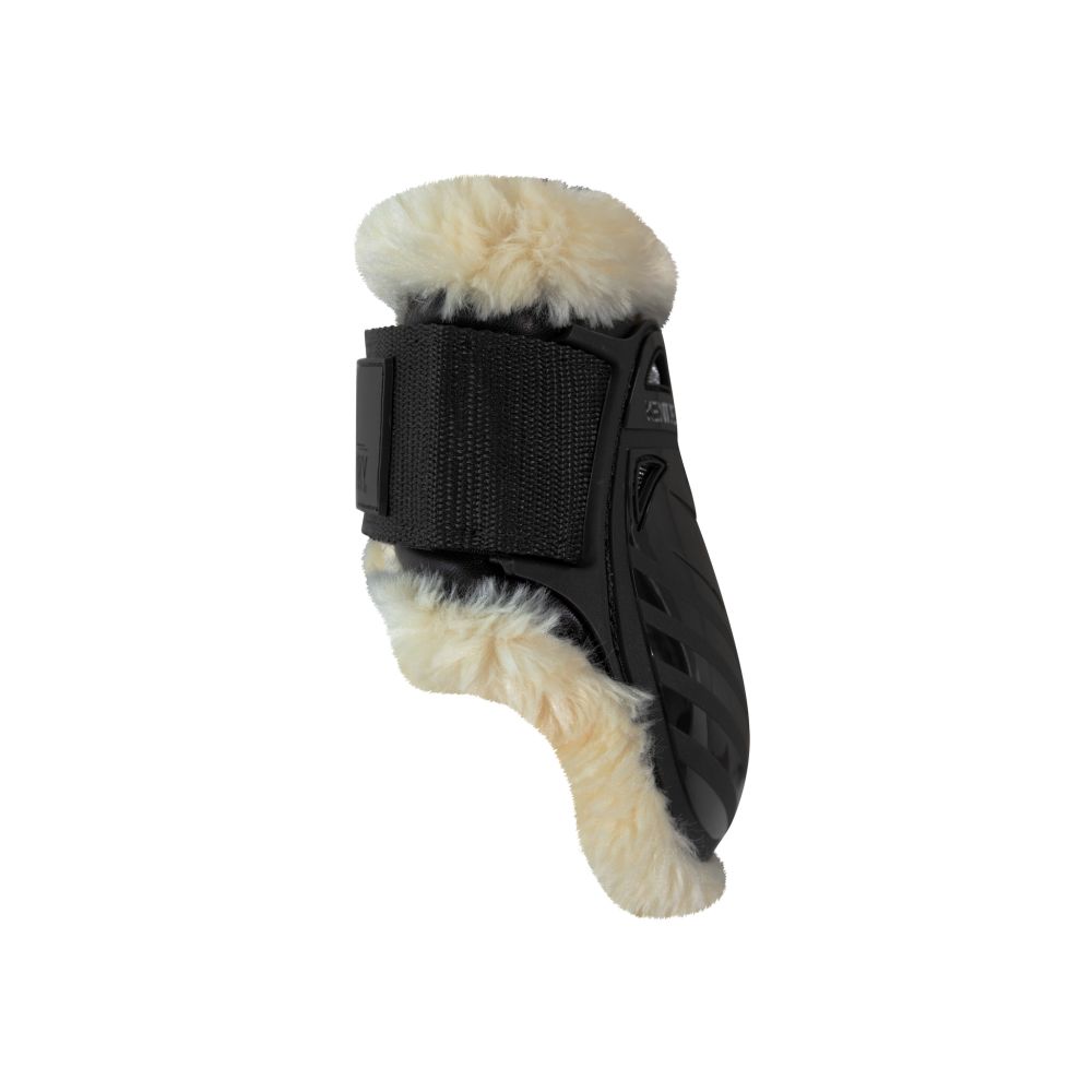 KENTUCKY® HORSEWEAR vegane Lammfell-Streichkappe Young Horse, schwarz