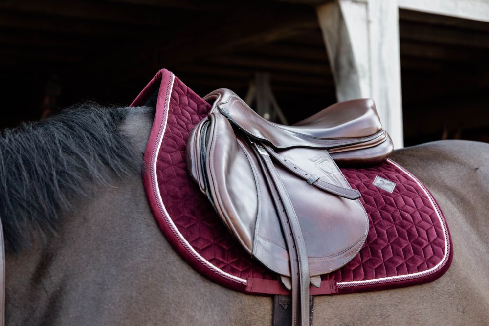 KENTUCKY® HORSEWEAR Schabracke Velvet Springen, bordeaux