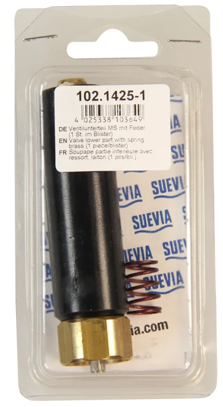 SUEVIA Ventilunterteil mit Feder für SUEVIA Messing Ventil