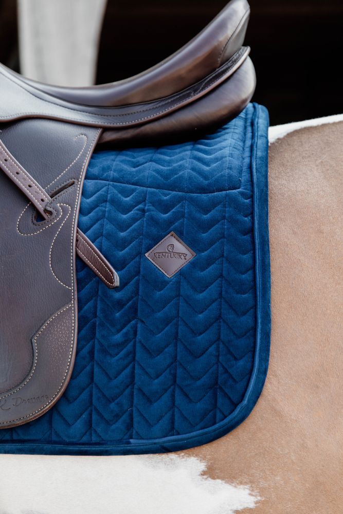 KENTUCKY® HORSEWEAR Skin Friendly Schabracke Velvet Dressur, marine