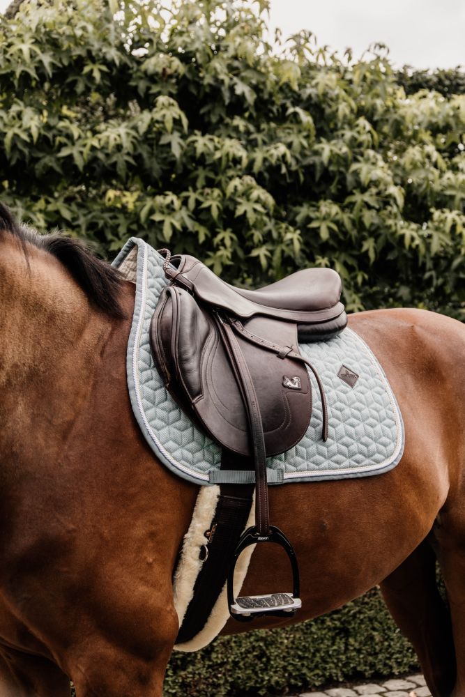 KENTUCKY® HORSEWEAR Schabracke Wolle Springen, hellblau